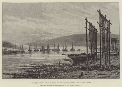 Loch Fyne Fishing-Boats Waiting for an Evening Breeze by Walter Severn